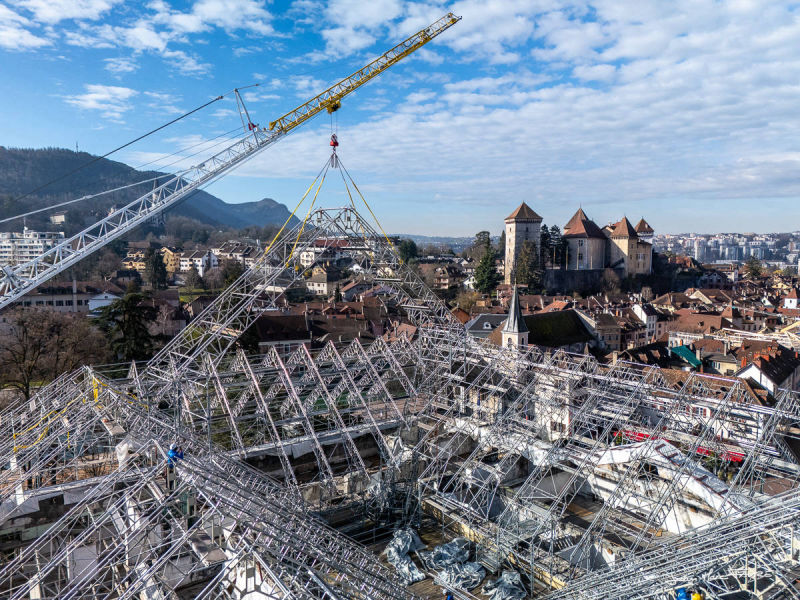 Dépose parapluie Mairie - Drone