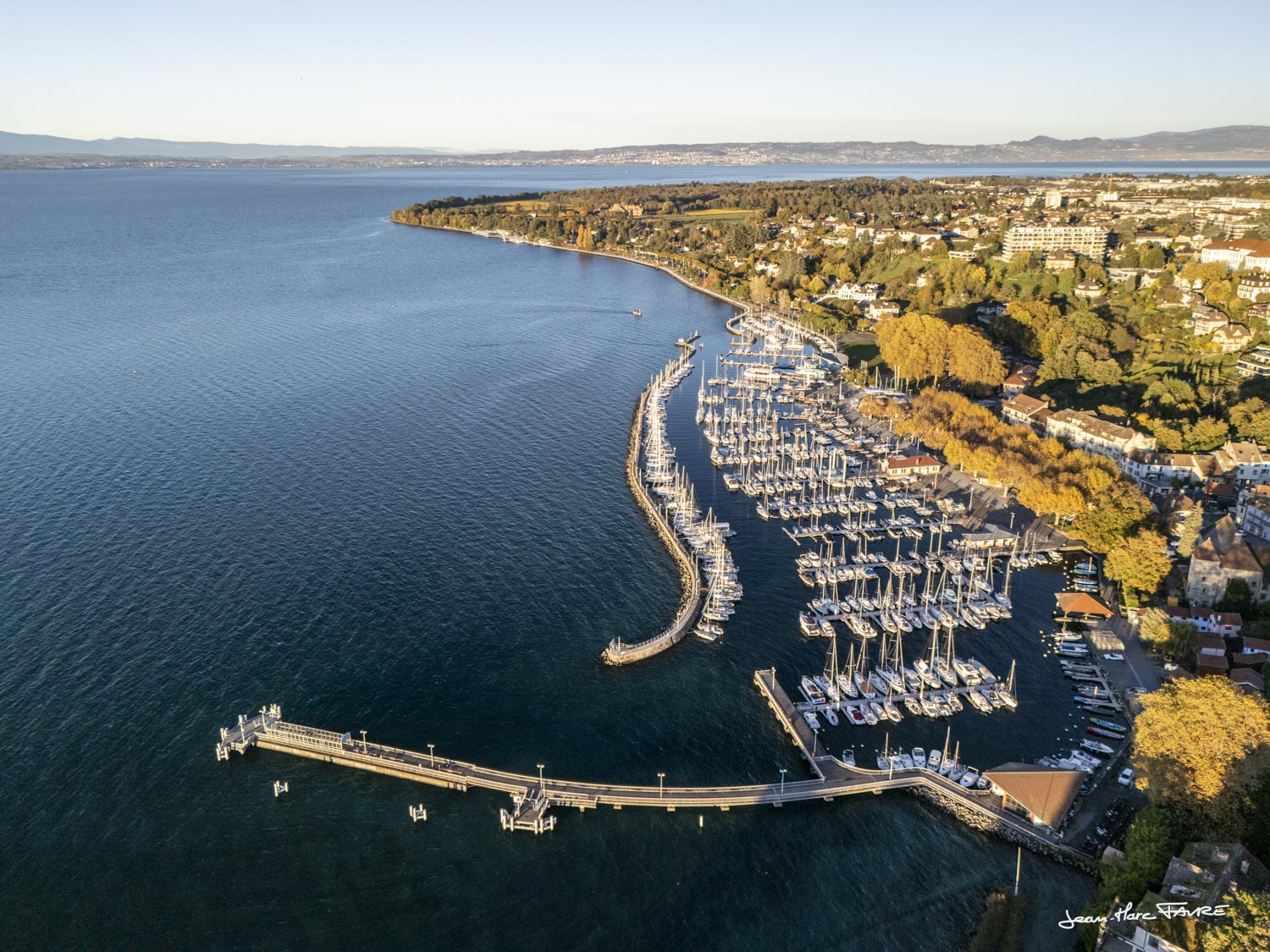 Port de Thonon à l'automne