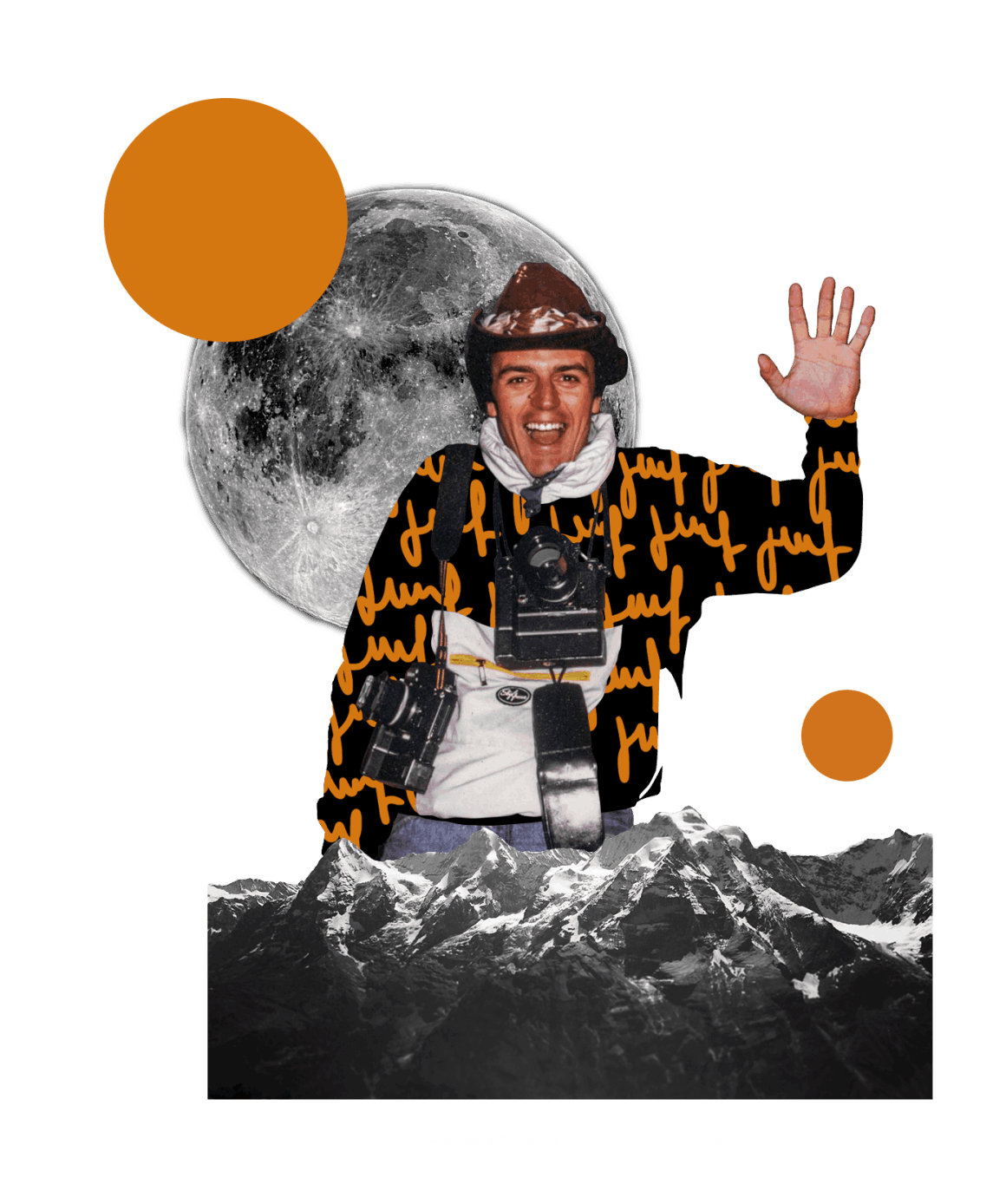 Collage representant Jean-Marc Favre