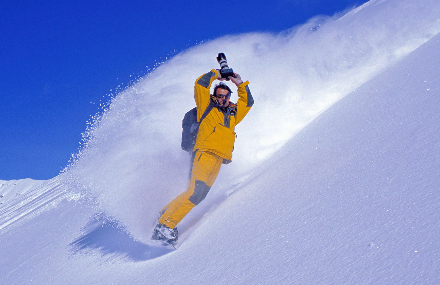 Jean-Marc Favre en snowboard